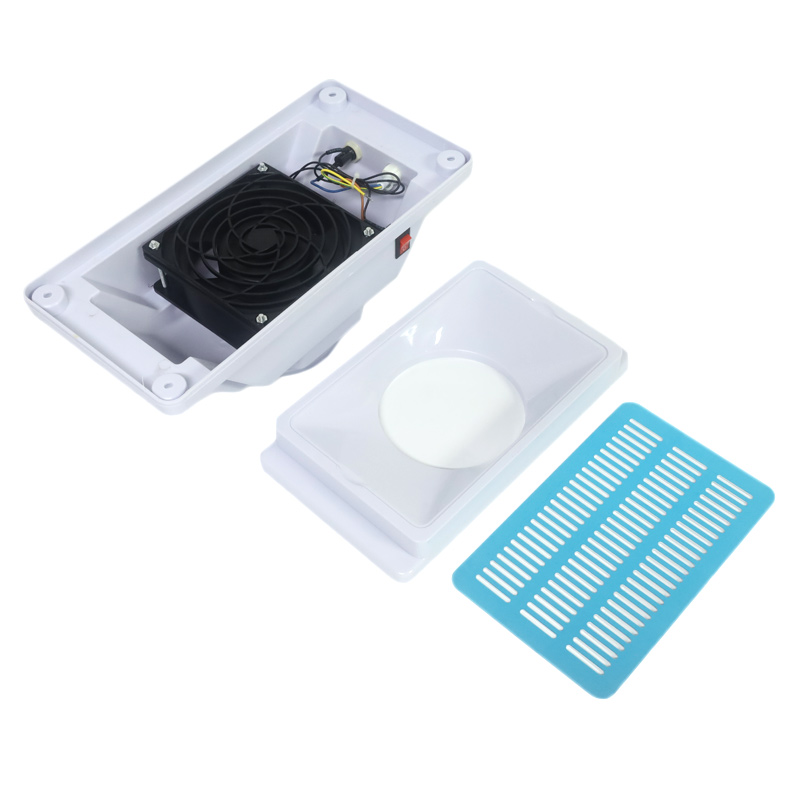 Coletor de pó de unha embutido em mesa