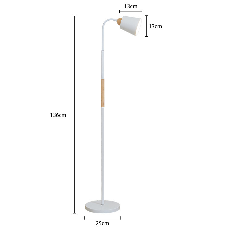 Candeeiro de pé LED regulável com controlo remoto para leitura