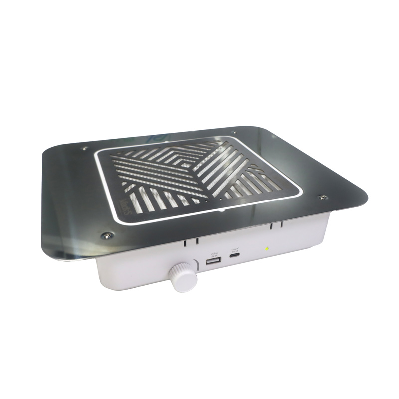 Coletor de pó silencioso para unhas