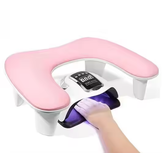 Almofada de braço para manicure profissional em forma de U