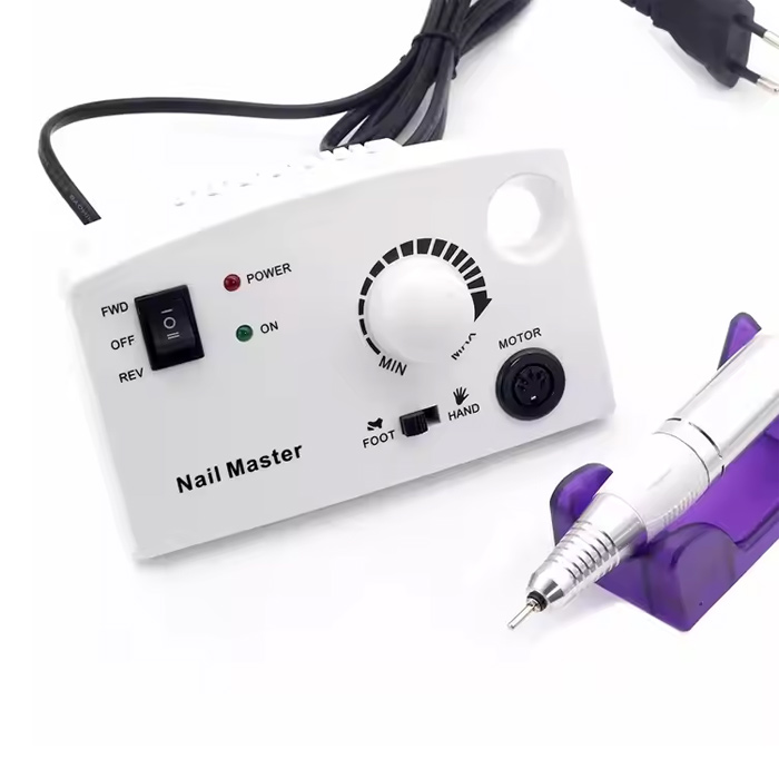 Lima de unhas elétrica de mesa branca